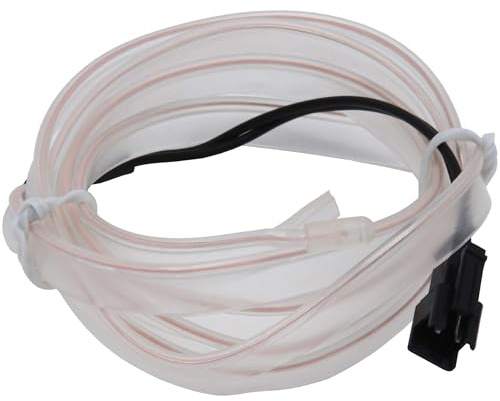 Recambo 4M EL Wire LED Ambiente Beleuchtung, 12V Flexible Neon Lichtleiste, Innenraumbeleuchtung für Auto, Inverter Inklusive, Wasserdichtes Ambientelicht für PKW, Weiß