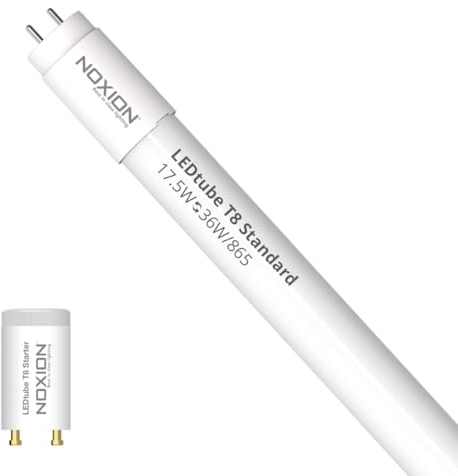 Noxion LED Röhre T8 Avant (EM/Mains) Standard Output 15W 1800lm - 865 Tageslichtweiß | 120cm - Ersatz Für 36W