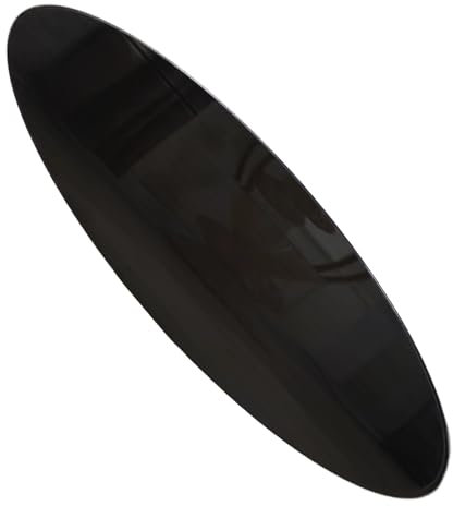 Dessus de table rond en verre trempé, plateau rond en verre trempé, poli biseauté, 1,27 cm d'épaisseur, résistance aux hautes températures, facile à installer, pour table à manger, table basse,