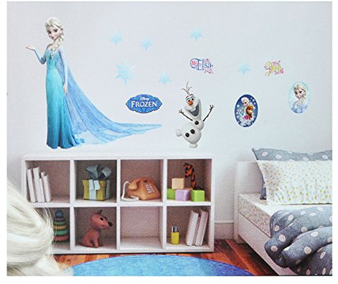 alles-meine.de GmbH großes Set: Wandtattoo/Sticker - die Eiskönigin - Wandsticker Aufkleber Wandaufkleber für Mädchen - völlig unverfroren ELSA Arendelle/Poster - Post..
