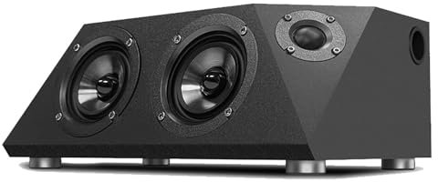 Bluetooth 5.1 Bookshelf Speakers, HiFi Speakers, Bluetooth 5.1 Wireless Surround Sound System, 55W×2 High-power Speakers, with Optical Fiber, U Disk, AUX, and Coaxial Input, Remote Control Included