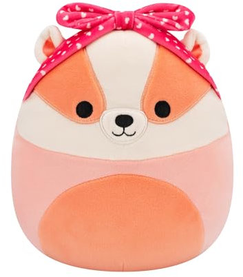 Squishmallows SQVA01183 - Rostam der Dachs 19 cm, offizielles Jazwares Plüsch, superweiches Kuscheltier