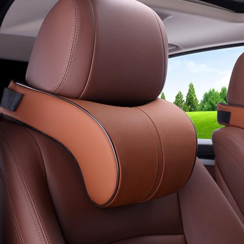 HWLHWTSN 2PCS Auto Nackenkissen, für Audi Q5 8R 2009-2017 Weichheit atmungsaktiver Abnehmbarer Schutz Der Halswirbelsäule Auto-Zubehör,D