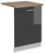 Vicco Coperchio per lavastoviglie R-Line, Antracite lucido, 60 cm, PL Rovere