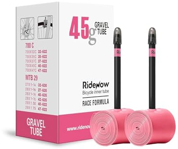 2er‑Pack TPU-Innenschläuche – Ultraleicht 700×18–32C & 32–47C Fahrradschläuche mit SV (Sclaverand/Presta-Ventil) 45/65/85mm – ideal für Rennrad & Gravel‑Bike