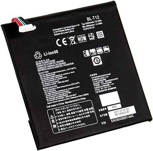 BL-T14 Batterie d'ordinateur portable compatible avec LG G Pad F 8.0 V480 V490 V495 V496 Series (3,7 V 15,5 Wh 4 200 mAh)