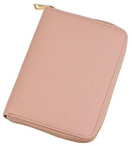 A7 Binder Wallet, Lederbudget Binder mit Bargeldumschlägen, A7 -Einsparungen, nachfüllbare Reißverschluss -Geldorganisator mit Abteilen für die Budgetierung von Bargeld, Reisen, 7, 5 x 5, 3 Zoll