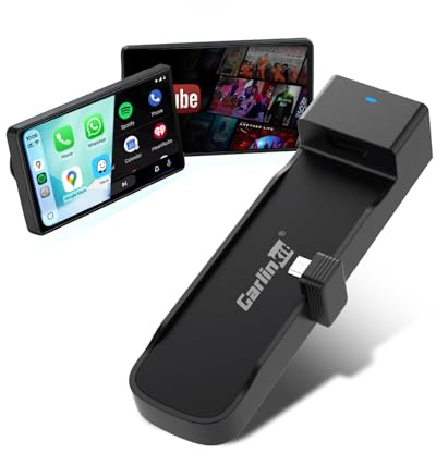 Carlinkit TV Stick FireDrive Link Pro Adapter Collega il tuo display Fire TV allo schermo multimediale della tua auto Supporta CarPlay wireless e Android Auto wireless