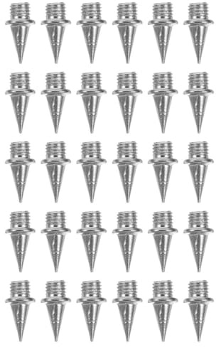 Beavorty Clavos Zapatillas Atletismo 9mm de Acero para Pista Sistema de Reemplazo Rápido y 30 Piezas para Mejorar el Agarre en Sprints y Pistas Sintéticas