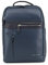 PIQUADRO Cary Zaino in pelle porta PC 14 a due scomparti, Blu