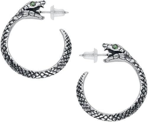 Alchemy Gothic Sophia Serpent Earrings Frauen Ohrstecker-Set silberfarben Hartzinn Gothic