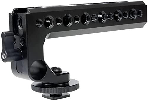 NICEYRIG Hot Shoe Handle Camera Top Cheese Handle with Cold Shoe for Panasonic Lumix GH5s GH5 Cage
