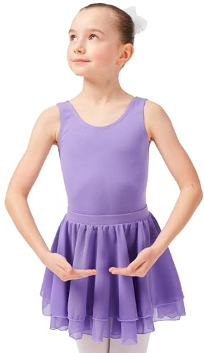 tanzmuster ® Ballettrock Mädchen - Elli - Gr. 92-170 - aus Chiffon zum Reinschlüpfen - Röckchen fürs Kinder Ballett