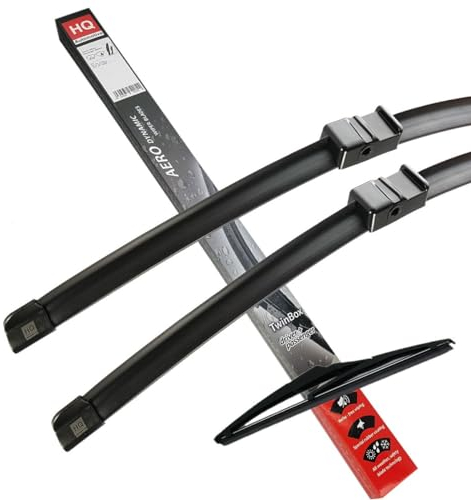 HQ Automotive Wiper Blades for Ford Focus Mk2 (2006-2010) Front Rear Kit, Ad71-622|Hq14B
