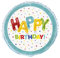 Folien-Geburtstags-Luftballon - 45 cm - Happy Birthday - Fröhliches Luftballon Design