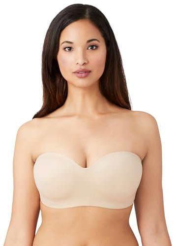 Wacoal Women's Staying Power Wire Free Strapless Convertible Bra, Opaque, Sand, 32DD