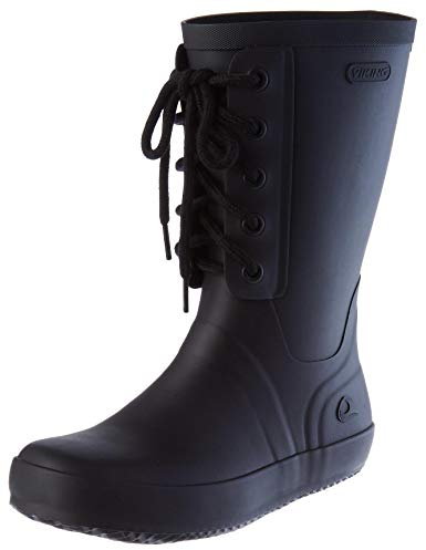 Viking Retro Logg, Stivali di Gomma Donna, Nero, 39 EU