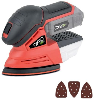 Ponceuse triangulaire sans fil 18V Easy Full - sans batterie - Bac collecteur de poussières - 3 feuilles abrasives