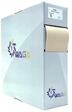 Waga Paint Tecniques - Rotolo Fogli Carta Abrasiva Soft Pretagliata Professionale 115x25 mt con Supporto in Spugna (GRANA 400)