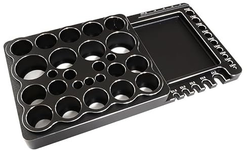 Integy RC-Modell, präzisionsgefertigter Universal-Werkbank-Organizer, 186 x 100 x 18 mm, Workstation-Tablett