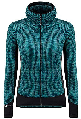 MONTURA REMIX FLEECE JACKET DONNA PILE IN POLARTEC CON CAPPUCCIO CALDO E TRASPIRANTE- CARE BLUE (XS)