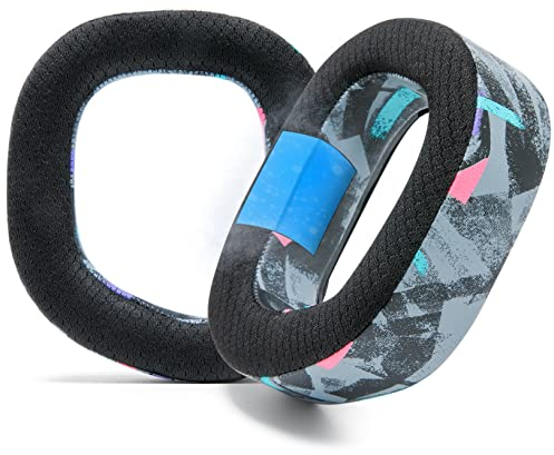 WC FreeZe HS80 - Cooling Gel Replacement Earpads for Corsair HS80 RGB Wireless & Wired by Wicked Cushions - Elevate Comfort, Durability, Thickness & Sound Isolation | 90's Black