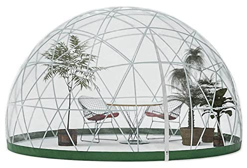 Blasenzelt-Kuppelhaus, 12 Fuß/3,6 m großes, transparentes Campingzelt bietet Platz für 5–7 Personen, durchsichtiger Garten-Kuppelschutz für Hinterhof-Terrassen, Essen im Freien, Hinterhof-Camping