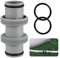 SIGANDG Pool Schlauchverbinder 38mm,Pool Anschlussset 38mm,Pool-Schlauchverbinder für Ø 38 mm Schlauch,Poolschlauch Adapter für Intex/Coleman (1 PCS)