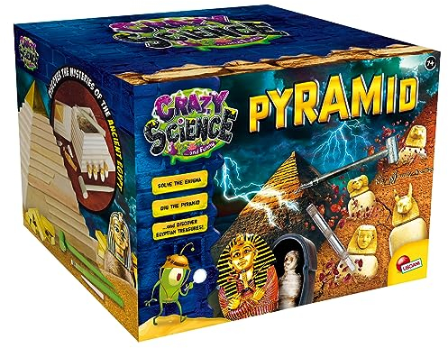 Lisciani - CRAZY SCIENCE - Pyramide - Bildungs-Kit - Entdeckung des antiken Ägypten - Archäologie - Hieroglyphen - 3D-Dekor - Für Kinder ab 7 Jahren