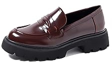 QUEEN HELENA Mocassini Casual Eleganti Francesine Senza Lacci Donna X29-48 (X29-49 Rosso, 37)