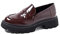 QUEEN HELENA Mocassini Casual Eleganti Francesine Senza Lacci Donna X29-48 (X29-49 Rosso, 37)