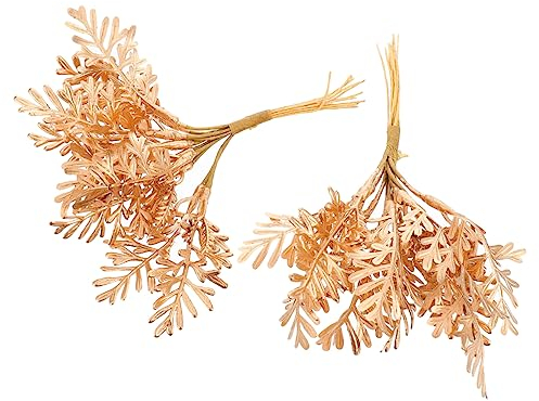 COHEALI 6 STK Kiefernstecklinge Mini Natürliche Tannenzapfen Gefälschte Fichte Plektrum Weihnachtsstiele Blätter Tischdekoration Tannenzapfen-Sticks Weihnachten Stechpalme Plastikblume