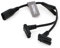 SZRMCC IEC 320 C8 auf Dual C7 Y Splitter Stromkabel Figur C8 Stecker auf 2 x C7-Buchse C7 Wechselstrom-Netzteil für LCD-Monitor, Wand, HDTV, Sky Q Box, PS4, Xbox One