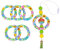 WEWAYSMILE 5 pcs 65 mm Perles Focales En Silicone, Perles Silicone En Vrac, Perles Silicone Mixte Pour Fabrication Porte-Clés Colliers Bracelets Loisirs Créatifs (Fleurs d'Été)