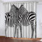 Vorhang Blickdicht Schlaufenschal Tierisches Zebra 2 Stücke Verdunkelungsvorhang Schlaufen Gardinen Für Wohnzimmer Schlafzimmer Kinderzimmer Verdunk