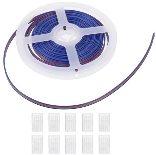 PRETYZOOM 20stücke Pin Rgb Streifenverbinder Mit Kabel Wasserdichter Einfach Zu Installierender Lichtstreifen Für Rgb Verbindungskabel Und Verbindungsklemmen