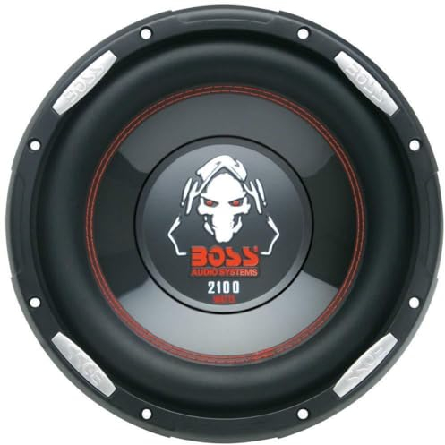 KIT SET PER BOSS AUDIO SYSTEMS P106DVC subwoofer da 25 cm 10 250 mm di diametro,1050 watt rms 2100 watt max, dual voice coil da 4 ohm, dvc, per auto, 1 pezzo