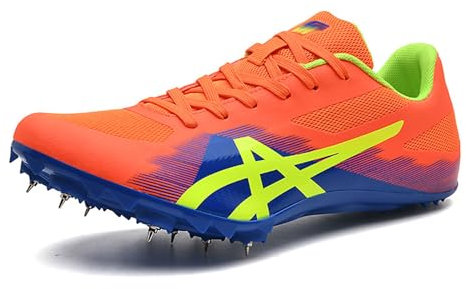 Hombre y Mujer Zapatillas De Atletismo,Cómodas Ligero Resistente al Desgaste para Sprint Competición Zpatillas,Atletismo 8 Clavos Zapatillas,para Correr Profesionales al Aire Libre