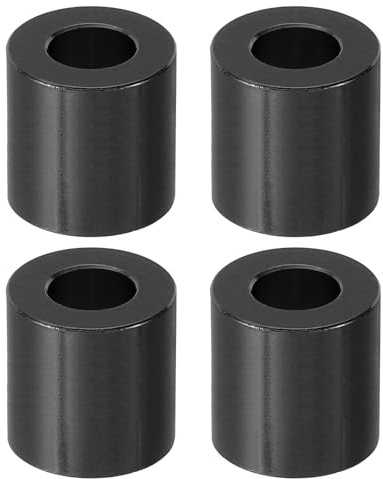 PATIKIL M8 Entretoise en Aluminium, 4 Pcs Métal Entretoises Aluminium 8,2mm ID x 16mm OD x 16mm L Vis d'Espacement en Aluminium Ronde pour 1/3 ou M8 Boulons à Vis, Noir