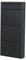 Alveon Schuhschrank Schmal Schuhregal Metall Schuhkipper mit Magnet Klappen Schuhablage Montiert und Wandmontage (Anthrazit, 3 Plus Klappen)