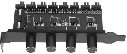 Gatuida Fan Controller Cooling Fan Computer Cooler Hub Fan Hub Computer Fan Extension Adapter Office Computer Supply Electronic Components