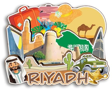 Quwsne Kühlschrankmagnet, Riad, Saudi-Arabien, Kühlschrankmagnet, Stadt, Reise, Souvenirs, Touristengeschenke, 3D, klassische Sehenswürdigkeiten, handgefertigt, Handwerk, Heimdekoration -2651