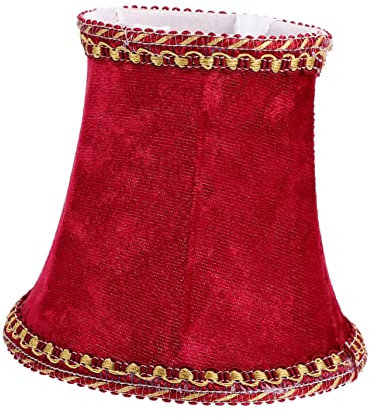 UKCOCO Praktischer Stoff Lampenschirm in Rot Glühbirnenabdeckung Innovatives Lichtzubehör Für Zuhause Einfache Installation Verarbeitung