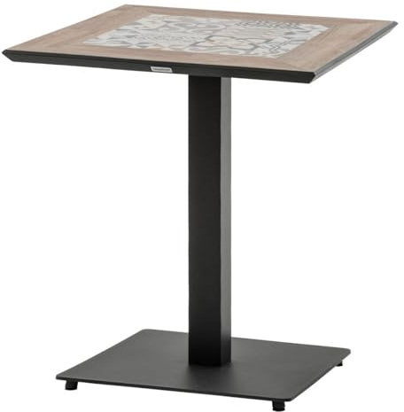 Hespéride - Bistro-gartentisch Lambada Keramik & Graphit 2-sitzer aus Stahl und Keramik