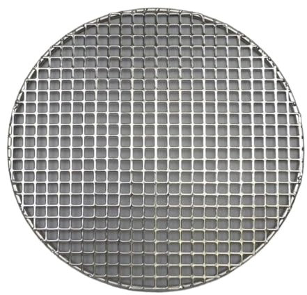 pipisweet 16,5 bis 60 cm runde Grillplatte, SS304, Edelstahl, quadratisches Loch, Grillplatte für Fisch, Fleisch und Braten, 55 cm
