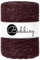 BOBBINY 5mm Makramee Garn Regular 100m weiches Baumwollgarn für DIY & Deko, Farbe:Golden Burgundy