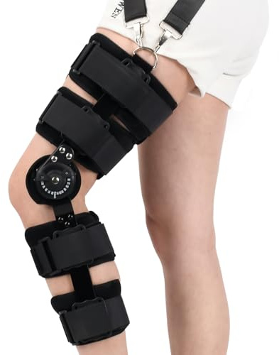 ZENSTEEL Ginocchiera Incernierata per Ripristinare la Stabilizzazione delle lesioni ACL, MCL e PCL per uomini e donne (cinturino aggiuntivo per le spalle)