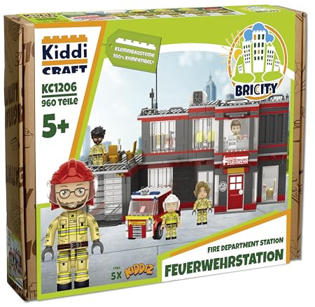 KIDDICRAFT KC1206 Feuerwehrstation - Klemmbausteine