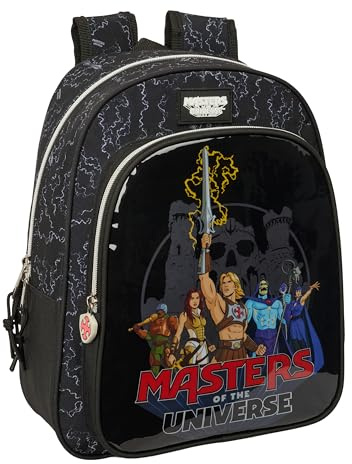 safta Master of the Universe Schulrucksack für Kinder, ideal für Kinder verschiedener Altersgruppen, bequem und vielseitig, Qualität und Widerstandsfähigkeit, 27 x 10 x 33 cm