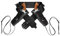 Doppelter Western Pistolen Holster - Schwarzes Kunstleder